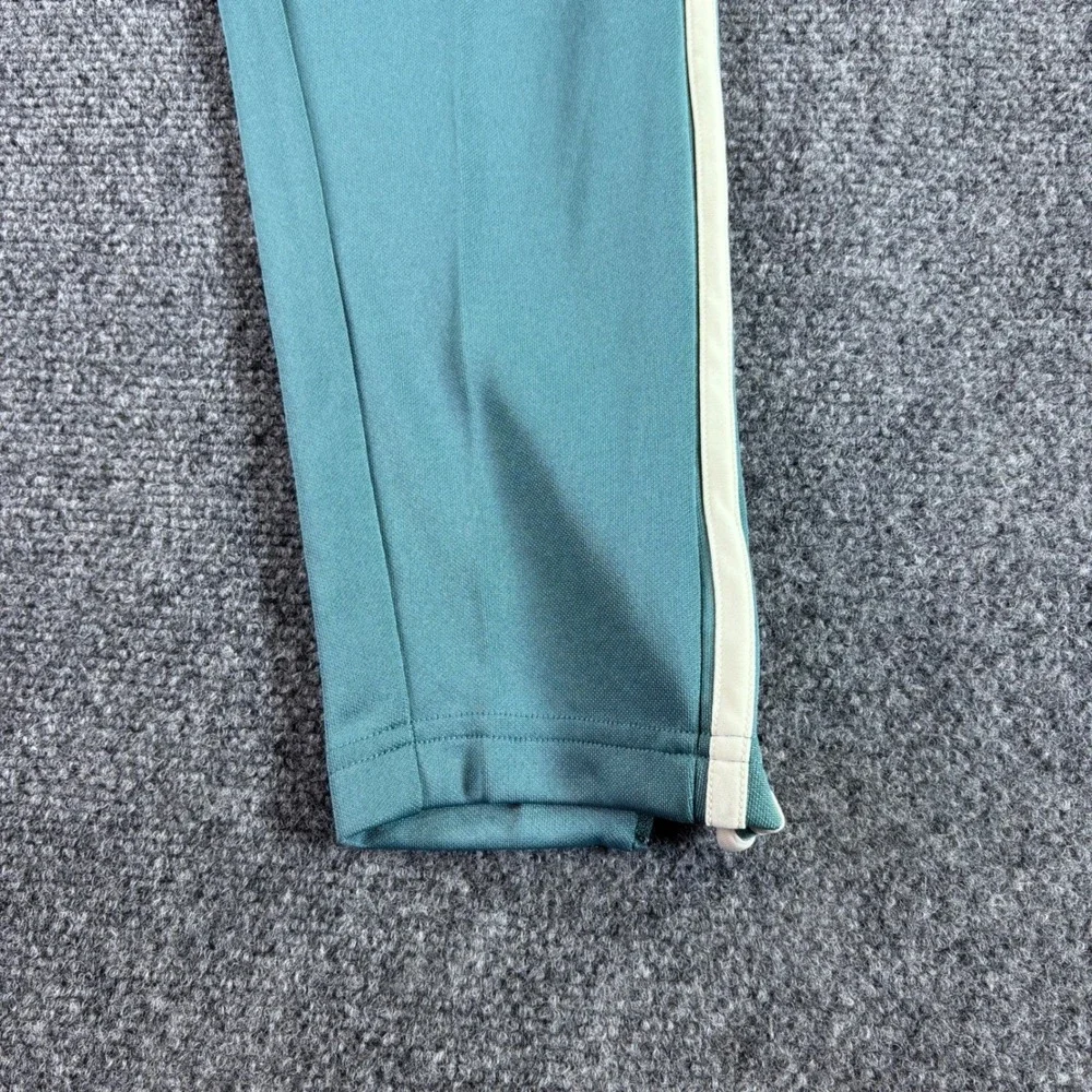 Adidas Tiro ES Pants Mens S Teal White Tapered Soccer Training New Tiny Flaw